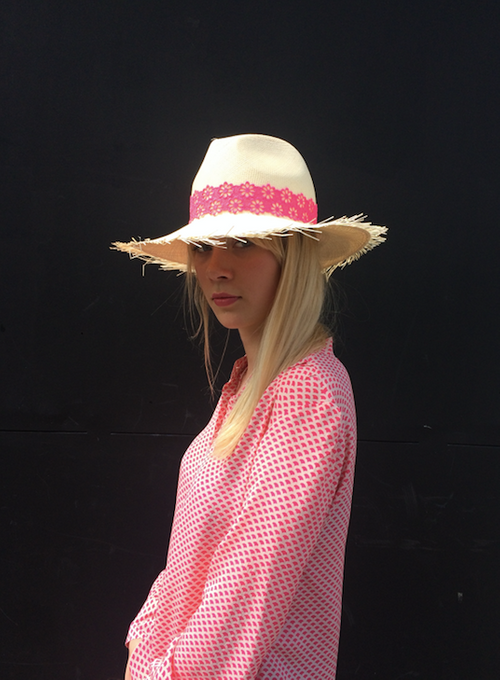 Pink Parasol Silk Crepe de Chine Shirt